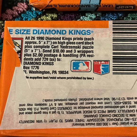 Baseball Cards ⚾️ unopened pack DONRUSS 1990. 16 cards in each. 8 packs. Vintage - Picture 4 of 6